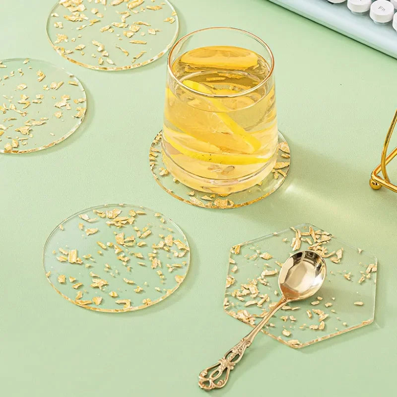 Gold Silicone Cup Coaster