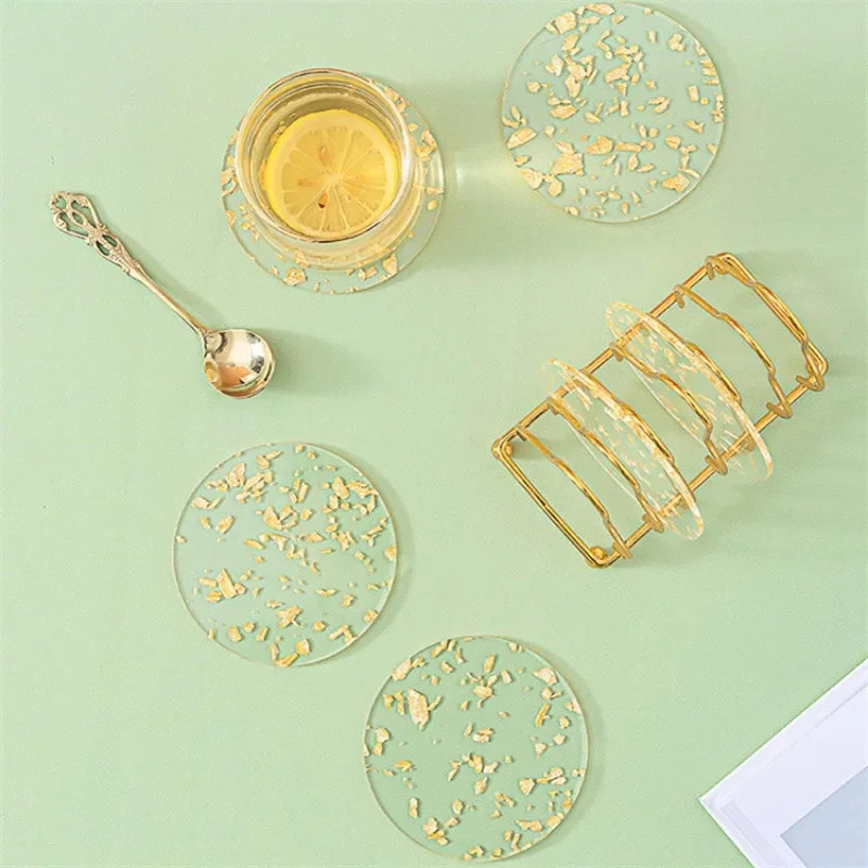 Gold Silicone Cup Coaster